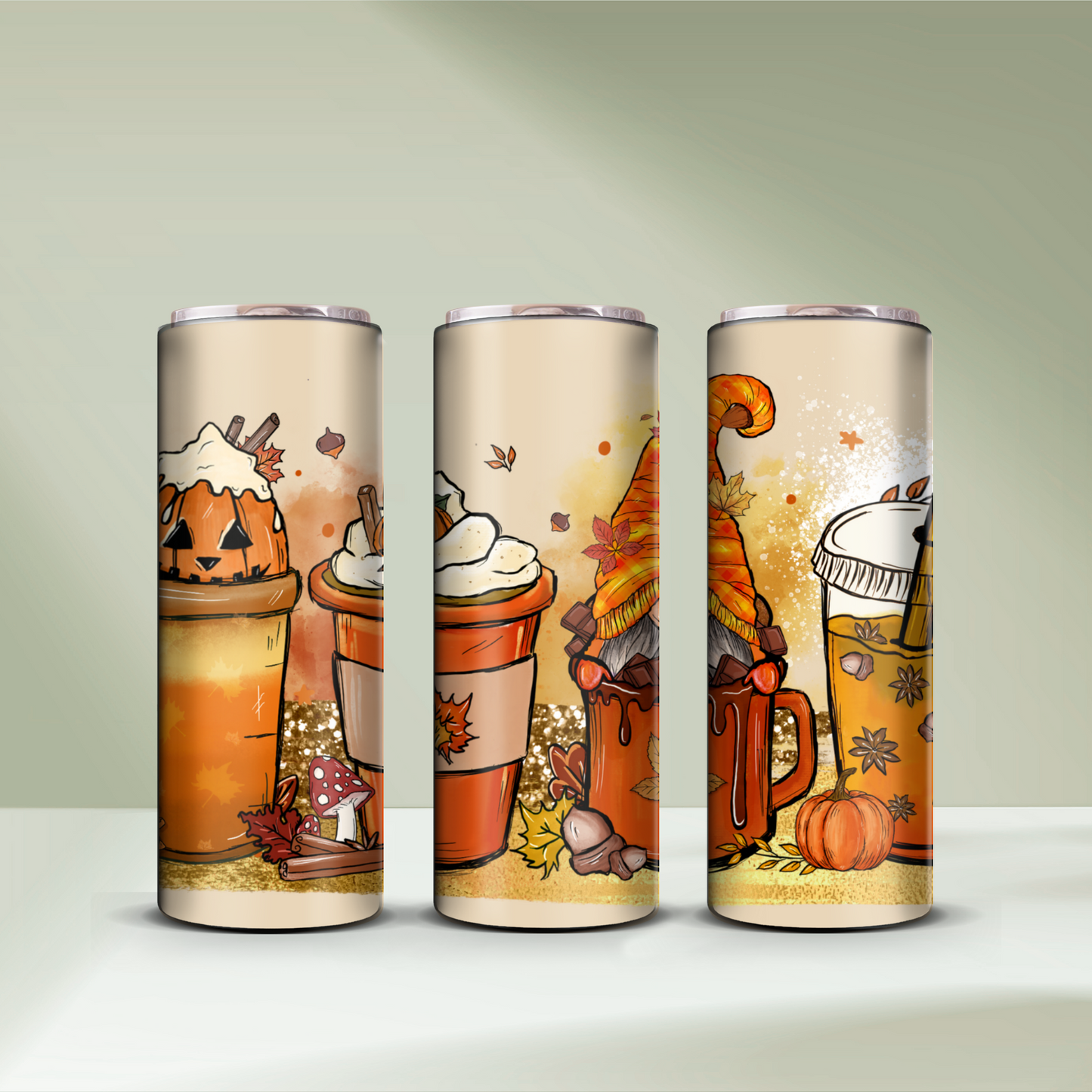 Halloween Gnome Coffee Tumbler