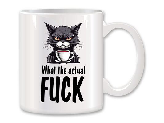 What The Actual Fuck Cat Coffee Mug