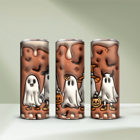 3D Ghost Halloween Tumbler