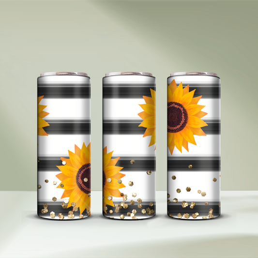 Sunflower Stipe Tumbler