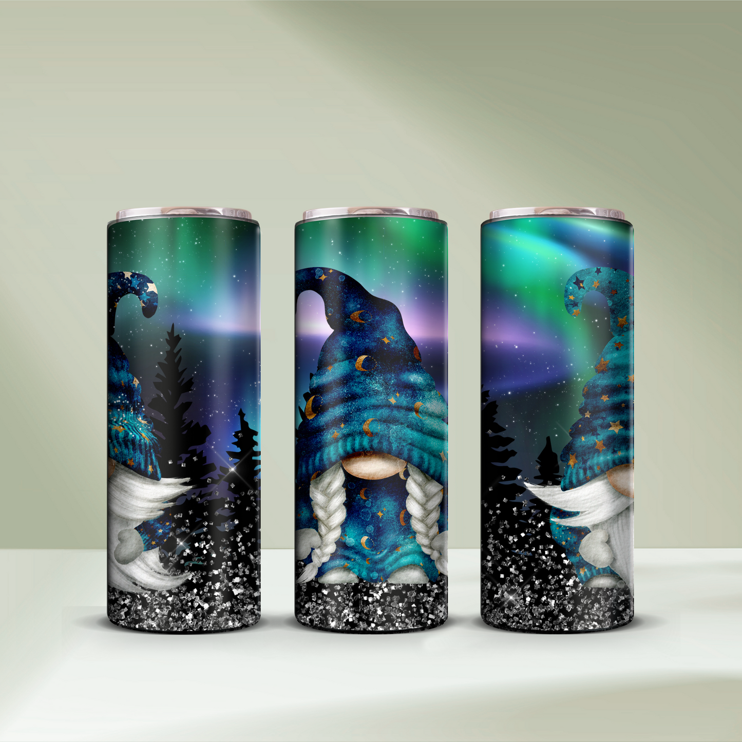 Northern Lights Gnome Tumbler