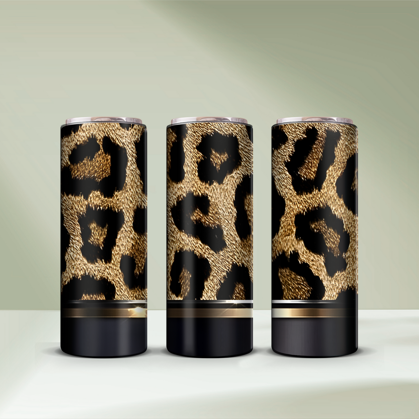 Black Leopard Tumbler