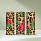 Floral Leopard Tumbler