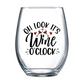 Oh Look It's Wine O'clock Stemless Wine Glass