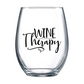 Wine Therapy Stemless Wine Glass