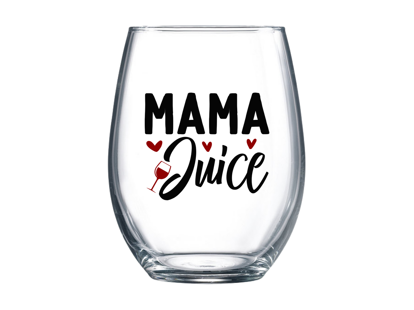 Mama Juice Stemless Wine Glass