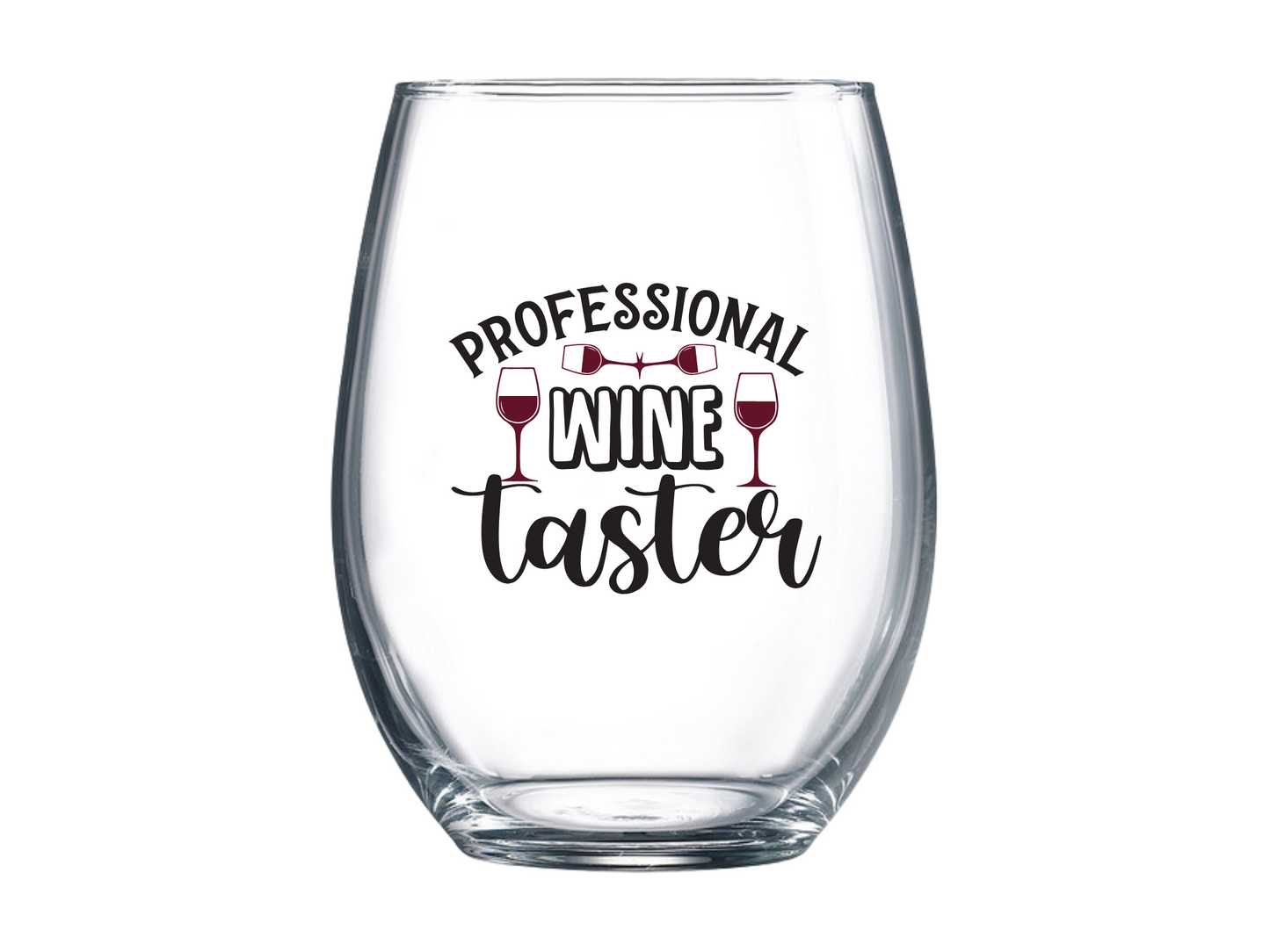 Professional Wine Taster Stemless Wine Glass