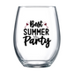 Best Summer Party Stemless Wine Glass