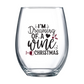 I'm Dreaming of a Wine Christmas Stemless Wine Glass