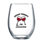 Group Therapy In Session Stemless Wine Glass