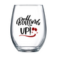 Bottoms Up Stemless Wine Glass