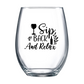 Sip Back And Relax Stemless Wine Glass