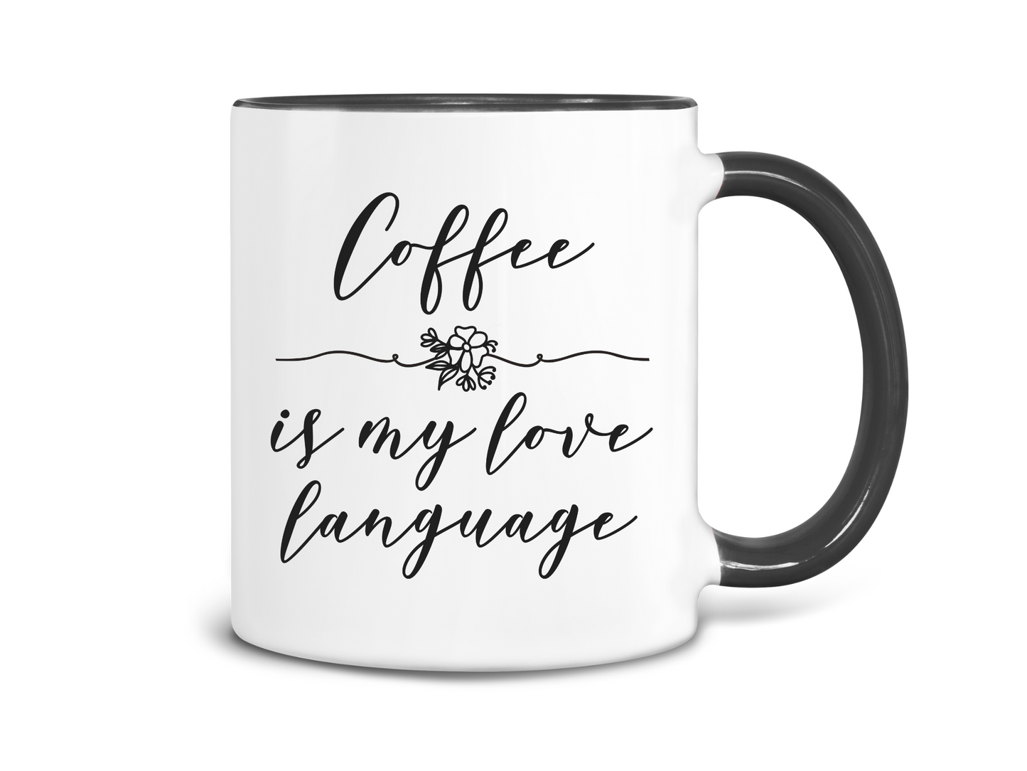 Caffeine is My Love Language Coffee Mug