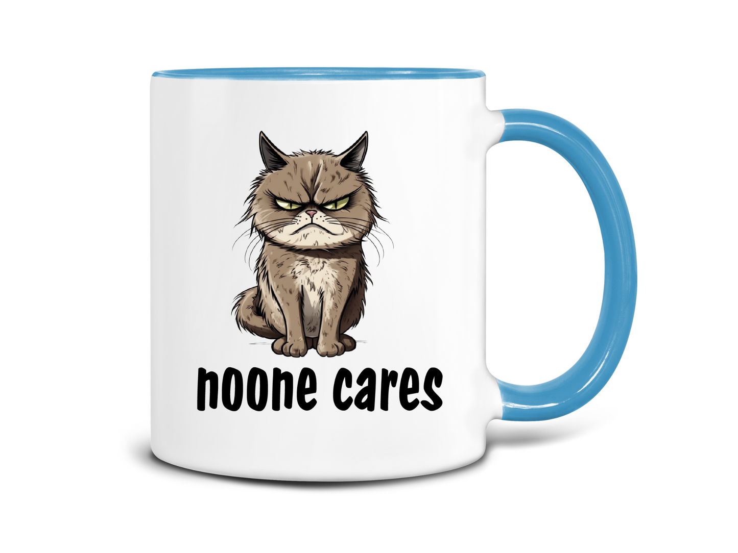 Noone Cares Cat Coffee Mug