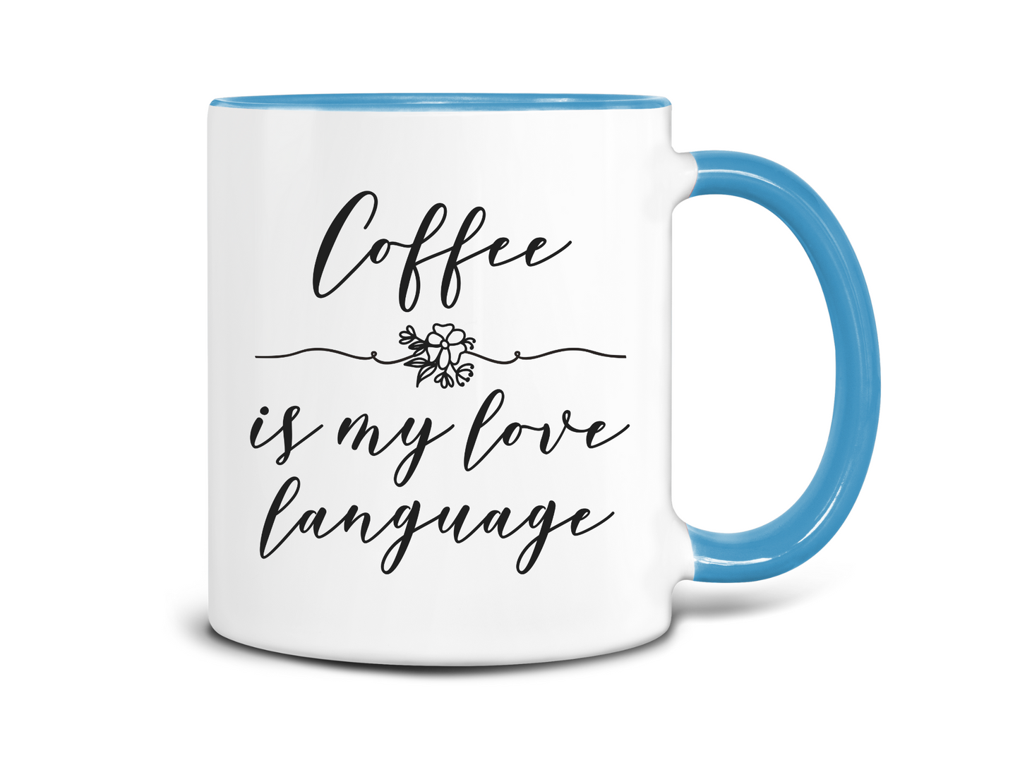 Caffeine is My Love Language Coffee Mug