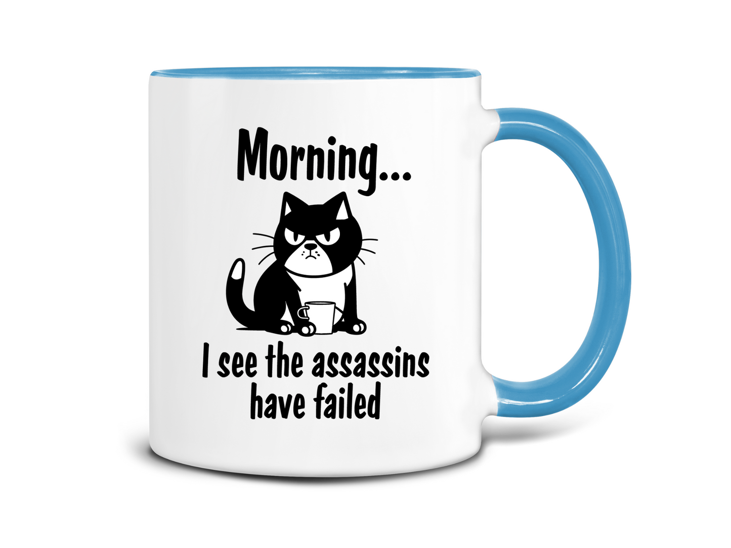 I See the Assassins Have Failed Cat Coffee Mug