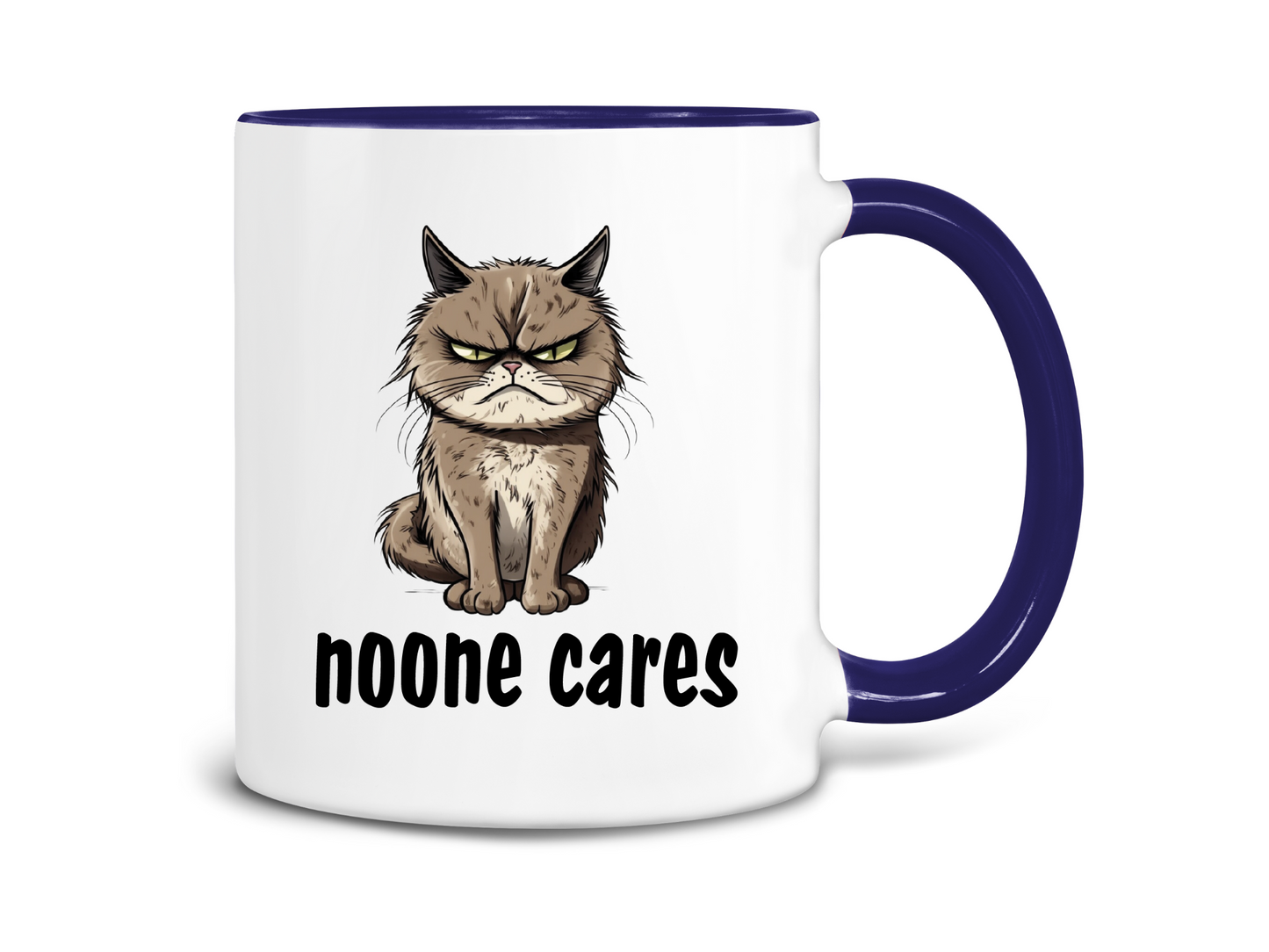 Noone Cares Cat Coffee Mug