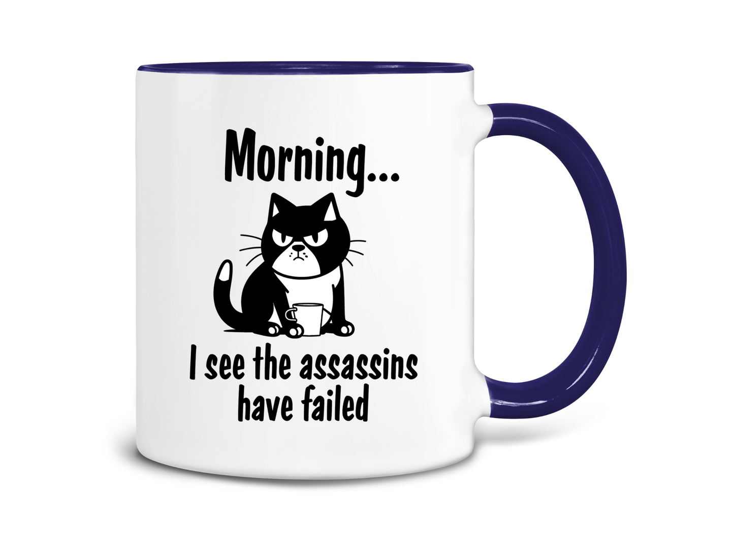 I See the Assassins Have Failed Cat Coffee Mug