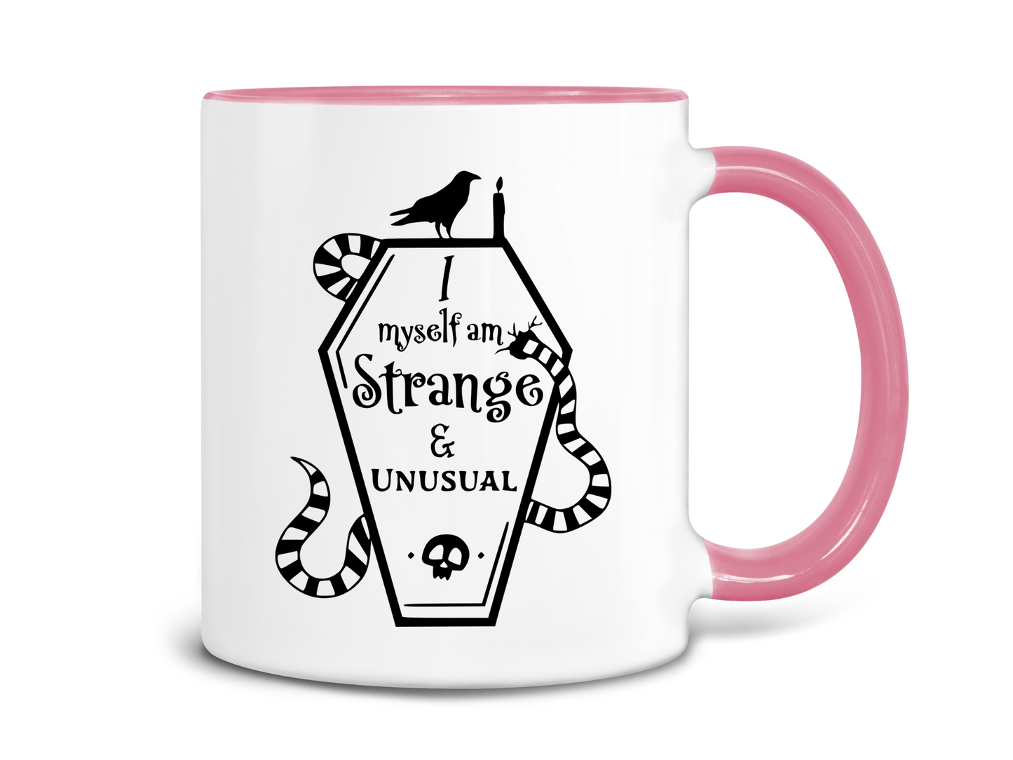 I Myself am Strange & Unusual Coffin Coffee Mug