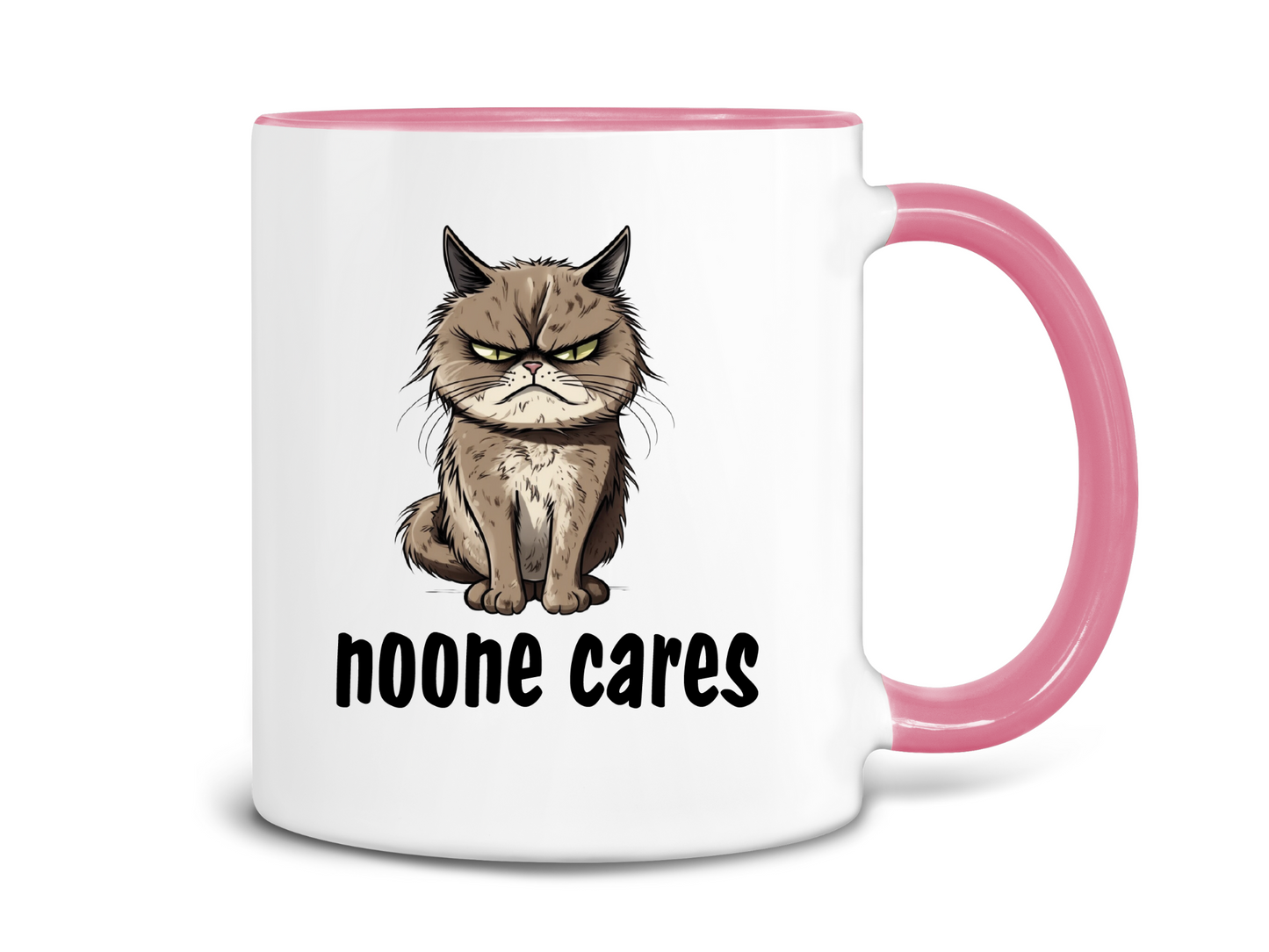 Noone Cares Cat Coffee Mug