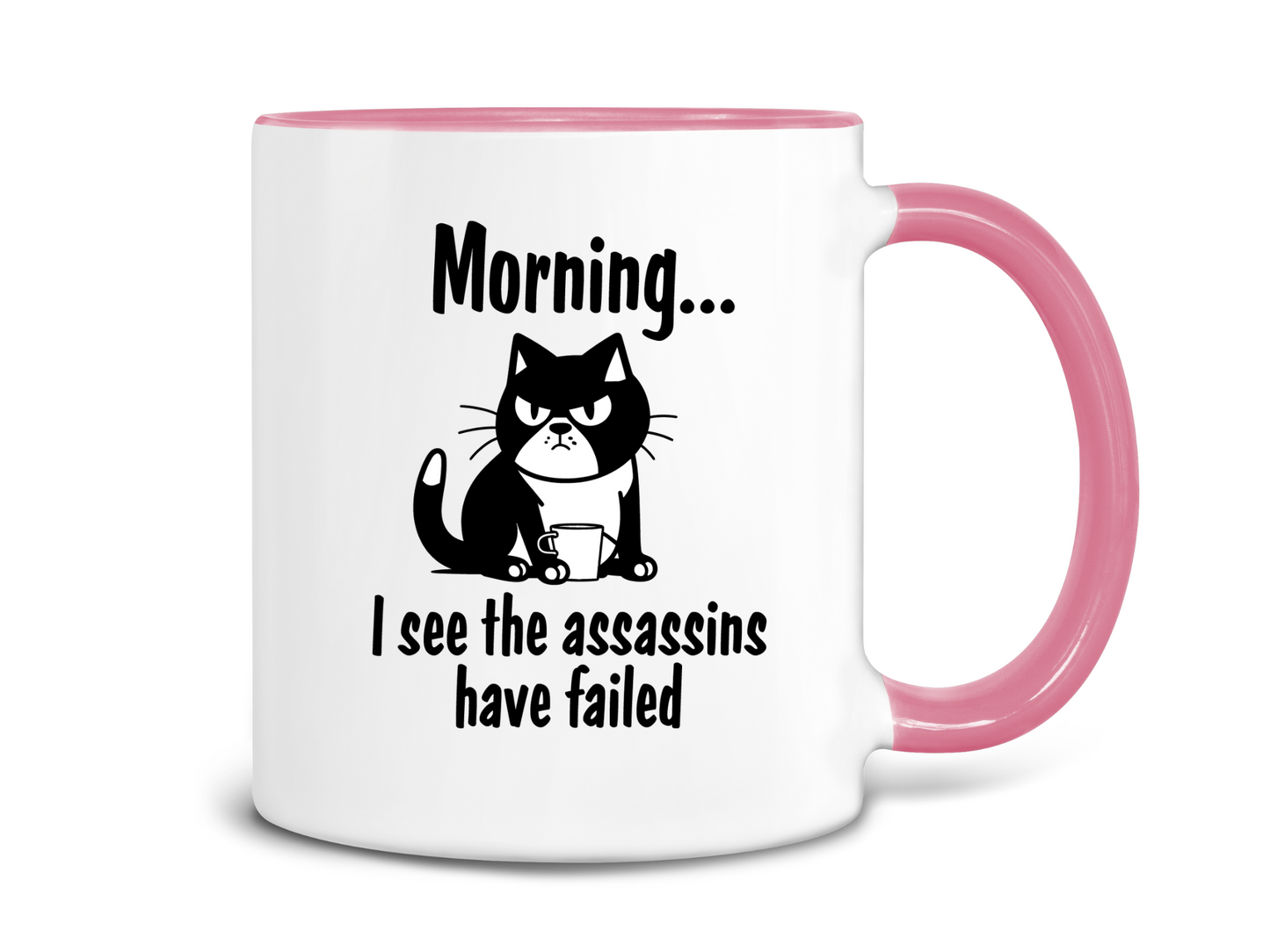 I See the Assassins Have Failed Cat Coffee Mug