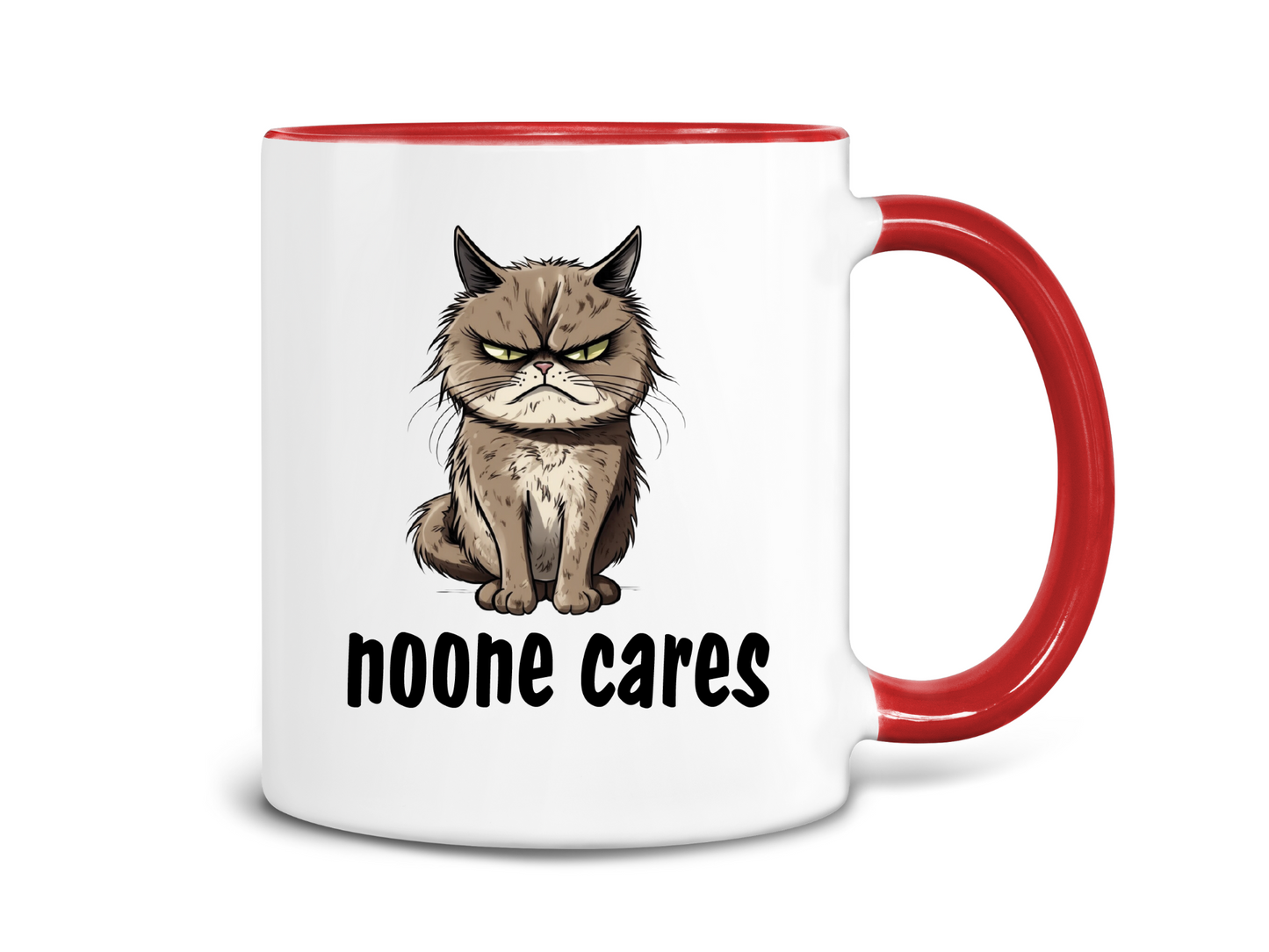 Noone Cares Cat Coffee Mug