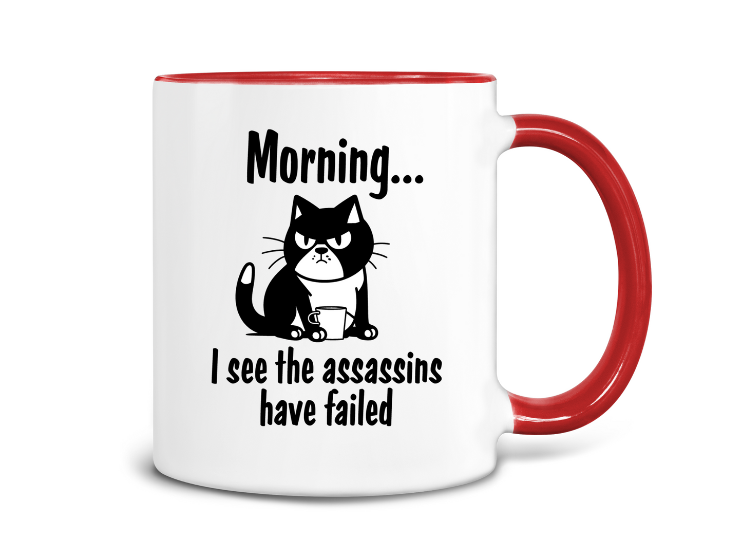 I See the Assassins Have Failed Cat Coffee Mug