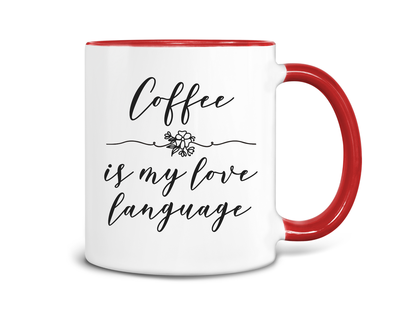 Caffeine is My Love Language Coffee Mug